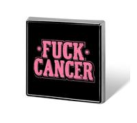 Fck Cancer Custom Lapel Pins Square Brooch Tie Suit Dress Accessories for Men Women Wedding Birthday