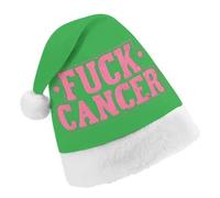 Fck Cancer Funny Christmas Hat Unisex Santa Hats Holiday Xmas Cap Classic for New Year Party Decor