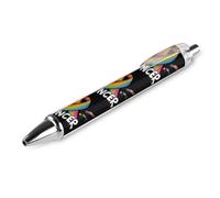 Fck Cancer Rainbow Ribbon Retractable Ballpoint Pen Black Ink Ball Point Pen Work Pens 1 PCS