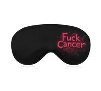 FCK Cancer Rose Sleep Masks for Women Men Cute Eye Mask Soft Patch Blackout Eye Cover Travel Blindfold