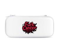 FCK Cancer Rose Storage Bag Compatible with Switch Portable Carrying Case Protector Bags with 15 Games Accessories