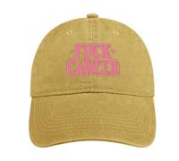 Fck Cancer Vintage Baseball Cap Golf Dad Hats Adjustable SnapBack Cap for Men Women Sports Outdoor