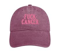 Fck Cancer Vintage Baseball Cap Golf Dad Hats Adjustable SnapBack Cap for Men Women Sports Outdoor