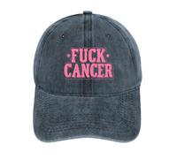 Fck Cancer Vintage Baseball Cap Golf Dad Hats Adjustable SnapBack Cap for Men Women Sports Outdoor