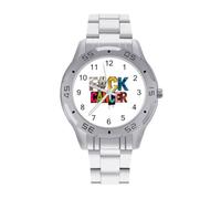 FCK Cancer Watches Men Silver Quartz Dress Wrist Watch