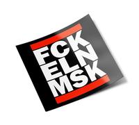 FCK ELN MSK Stickers Pack - Sarcastic Message & Bold Speech Water and UV Resistant Decoration Objects Anti Elon Musk for Computer Bottle and Car Decoration 8 cm
