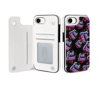 Fck Excuses Phone Case Compatible with iPhone 16/16 Plus/16 Pro/16 Pro Max/ 16 E/16 SE4 Flip Protective Cover with Card Holder