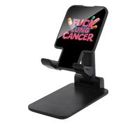 Fck Lung Cancer Folding Cell Phone Stand for Desk Adjustable Height Portable Cellphone Cradle for Office
