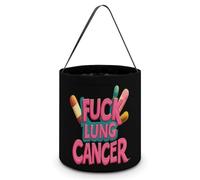 Fck Lung Cancer Halloween Candy Tote Tricking Or Treating Bag Pumpkin Easter Eggs Bucket Best Party Gifts