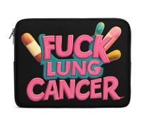 Fck Lung Cancer Laptop Sleeve Multi Size Computers Notebook Zippered Protective Bag for Office Travel Camping