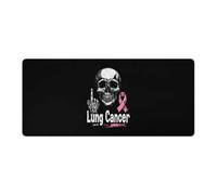 Fck Lung Cancer Middle Finger Large Mouse Pad Non-Slip Desk Mat