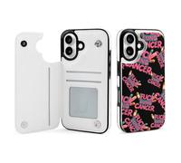Fck Lung Cancer Phone Case Compatible with iPhone 16/16 Plus/16 Pro/16 Pro Max/ 16 E/16 SE4 Flip Protective Cover with Card Holder