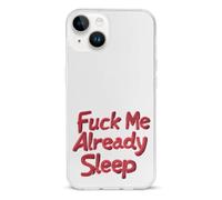 Fck Me Already Sleep Phone Case Compatible with iPhone 14/14 Plus/14 Pro/14 Pro Max Flip Protective Cover with Card Holder