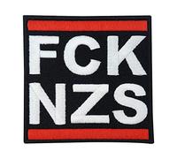 FCK NZS Iron-On Patch | Anti-Fascist Patch, Iron-On Badge, Embroidered Applique, Sew-On Patch Finally Home