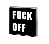 Fck Off Custom Brooch Pin Lapel Pins Tie Suit Dress Accessories Wedding Birthday for Men Women
