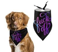Fck Off Dog Bandanas Puppy Cat Kerchief Pet Triangle Scarf Costumes Decorations