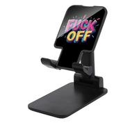 Fck Off Folding Cell Phone Stand for Desk Adjustable Height Portable Cellphone Cradle for Office