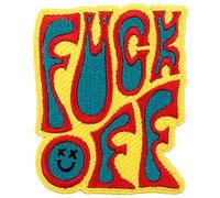 FCK Off Patch Embroidered Biker Applique Iron On Sew On Emblem