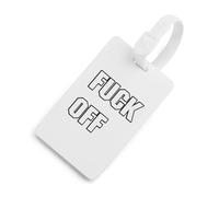 FCK Off Printed Luggage Tag Identifiers Travel Bag Tags with Name ID Label for Suitcase Backpack