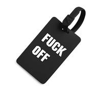 FCK Off Printed Luggage Tag Identifiers Travel Bag Tags with Name ID Label for Suitcase Backpack