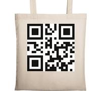 FCK Off QR Dictionary Code Natural Ecological Cotton Tote Bag Beige One Size