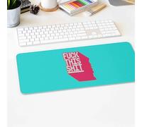 FCK This Sht Gaming Desk Mat Funny Rude Gamer Mouse Pad Large Extended Keyboard Pad Non Slip PC Laptop Desk Protector Teen Adult Gaming Room Setup Accessories Novelty Gift