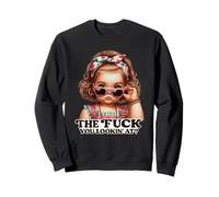 Fck U Lookin At Retro Girls Sweatshirt