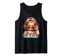 FCK U Lookin At Retro Girls Tank Top