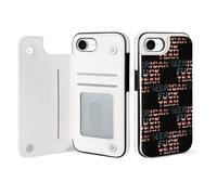 Fck Yeah Vintage U.S. Flag Phone Case Compatible with iPhone 16/16 Plus/16 Pro/16 Pro Max/ 16 E/16 SE4 Flip Protective Cover with Card Holder