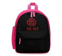Fck You Me Off Travel Backpack 13" Laptop Backpack Work Bag Daypack Pink-style