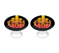 FCK You Middle Finger Cabinet Knobs Kitchen Drawer Pulls Door Handles 1-1/10 Inch 2 Pack