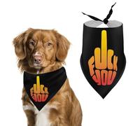 Fck You Middle Finger Pet Bandanas Dog Costume Puppy Cat Kerchief Triangle Scarf