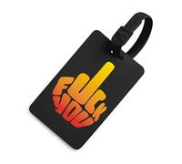 FCK You Middle Finger Travel Luggage Tags for Suitcases Baggage Handbag Label