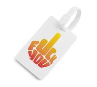 FCK You Middle Finger Travel Luggage Tags for Suitcases Baggage Handbag Label
