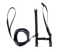 FCLSVOQZ Cat Harness And Leash Adjustable Halter Harness With Nylon Strap, Safety Rope Leads Compatible With Kittens Comfortable Escape-Proof Design(Black)