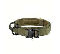 FCLSVOQZ Dog Training Collar Adjustable Tactical Collar And Leash Set Control Handle Pet Lead Collar Compatible With Small Big Dogs(Green Collar,L)