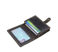 FCLSVOQZ Luxury Fashion Genuine Leather Card Wallets Men Credit Card Holders Women Card&ID Holder Male Organizer Business Card Holder(Style 3 Coffee)