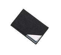 FCLSVOQZ Luxury Wallet with Magnetic PU Leather Business Office Credit Card Holder Compatible with Women Men Fashion Brand Metal Aluminum Card Case(Black)