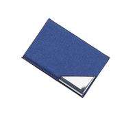 FCLSVOQZ Luxury Wallet with Magnetic PU Leather Business Office Credit Card Holder Compatible with Women Men Fashion Brand Metal Aluminum Card Case(Blue)