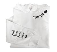 FCLYDER CUSTOM Embroidered Mama Sweatshirt for Women - Personalized Embroidered Sweatshirts and Hoodie for Mama - Crewneck Sweatshirt Long Sleeve - Mothers Day Sweatshirt Gifts for Mom