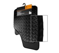 FCM - Tailored Rubber Car Mats - Fits Honda Civic 2008-2012 - HEAVY DUTY 3mm - Anti Slip Mat - Waterproof & Durable Floor Protection - Black Trim - 4 Piece Set - 4 Clips