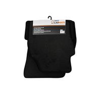 FCM - Tailored Velour Car Mats - Fits Hyundai iX35 2010-2025 - Premium - Anti Slip Mat - Waterproof & Durable Floor Protection - Black Trim - 4 Piece Set - 3 Clips