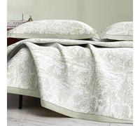 Fcmeavo Cooling Ice Silk Summer Bedspread/Bed Throw - Lightweight, Soft, 100% Breathable & Washable Coverlet, Cosy Sofa Throw for Bedroom & Living Room, Single & Double