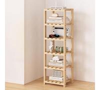 Fcmeavo Solid Wood HiFi Stand Printer Desk Media Console Storage Rack Compact Space-Saving Media Cabinet CD/DVD Holder Receiver Stand for Small Spaces End Table(Helle Farben,6-Schichtplatte)