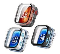 FCMEDZI Smartwatch Screen Protector Case Compatible for Huawei Watch Fit 4 Pro, Ultra High Glossy Full Screen Coverage Protective Hard PC Cases (Pack of 3) (for Huawei Watch Fit 4 Pro)