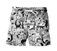 FCMWLKEJI Creativity Unisex Ahegao Face T-Shirts Shorts Lifelike 3D Print Anime Hoodie Sweatpants Funny Hoodies Vest