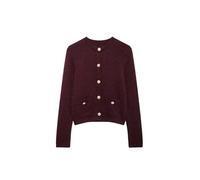 FCMWLKEJI Women Pockets Single Breasted Knitted Sweater Vintage O-Neck Long Sleeves Female Lady Outfits