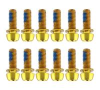 Fcnjsao 12Pcs Bicycles Disc Brake Calipers Bolt Replacement Handlebars Screws Bike Crank Arm Fixing Bolt Road Bike Stem Risers Screw