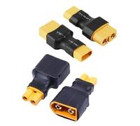 Fcnjsao 2Pairs XT30 To XT60 Adapter Connectors For FPV Drones NiMH Battery Charging Adapter 4pcs