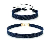 Fcnjsao 2Pcs Handwoven Minimalist Denims Handchain With Star Pendant Versatile Jewelry Ornament For All Occasions Handcrafted Ornament